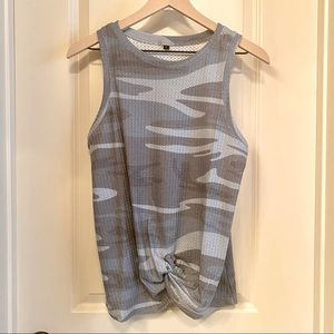 Gray/Blue Camo Tank Top (S)